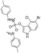 5-溴-4-氯-3-吲哚基磷酸酯对甲苯胺盐分子式结构图