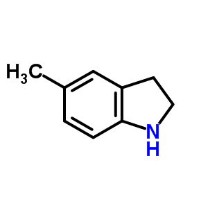 5-甲基吲哚啉分子式结构图