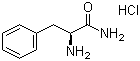 L-苯丙氨酰胺盐酸盐分子式结构图