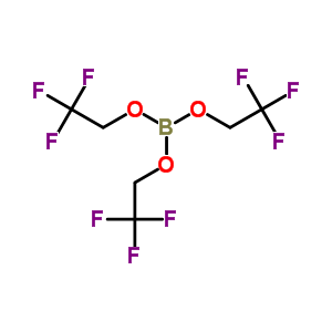 硼酸三(2,2,2-三氟乙基)酯分子式结构图