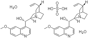 硫酸奎尼丁二水合物分子式结构图