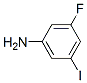 3-氟-5-碘苯胺分子式结构图