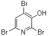 2,4,6-三溴-3-羟基吡啶分子式结构图