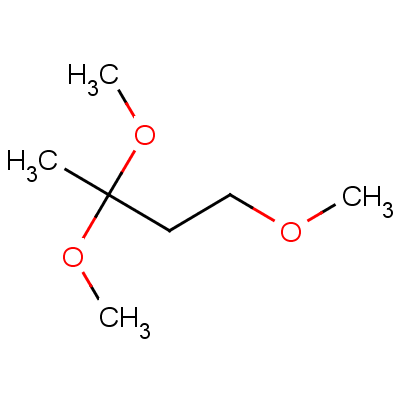 1,3,3-三甲氧基丁烷分子式结构图