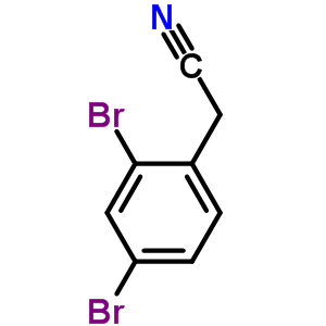 2,4-二溴苯乙腈分子式结构图