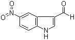 5-硝基吲哚-3-甲醛分子式结构图