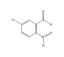 2-硝基-5-氯苯甲醛分子式结构图