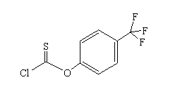 4-(三氟甲基)苯基硫代氯甲酸酯分子式结构图