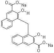 帕莫酸钠盐分子式结构图