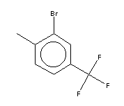 3-溴-4-甲基三氟甲苯分子式结构图