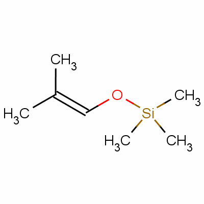 2-甲基-1-(三甲基硅氧基)-1-丙烯分子式结构图