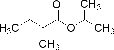 2-甲基丁酸异丙酯分子式结构图