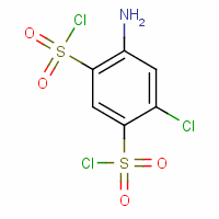 4-氨基-6-氯-1,3-苯二磺酰氯分子式结构图