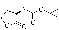 (R)-2-氧代四氢呋喃-3-基氨基甲酸叔丁酯分子式结构图