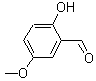 2-羟基-5-甲氧基苯甲醛分子式结构图