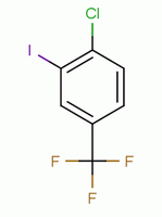 4-氯-3-碘三氟甲苯分子式结构图