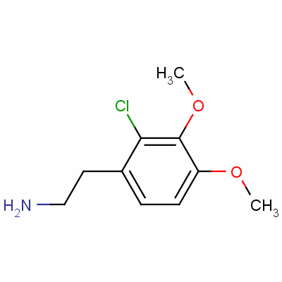 2-氯-3,4-二甲氧基苯乙胺分子式结构图