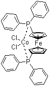 (1,1'-双(二苯基磷)二茂铁)二氯化钴分子式结构图