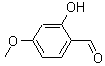 2-羟基-4-甲氧基苯甲醛分子式结构图