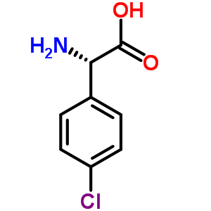 (S)-4-氯苯甘氨酸分子式结构图