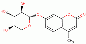 4-甲基伞形酮-β-D-木糖苷分子式结构图