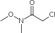 2-氯-N-甲氧基-N-甲基乙酰胺分子式结构图