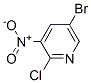 2-氯-5-溴-3-硝基吡啶分子式结构图