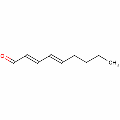 2,4-壬二烯醛分子式结构图