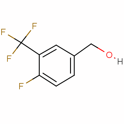 4-氟-3-(三氟甲基)苯甲醇分子式结构图