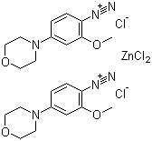 2-甲氧基-4-吗啉基重氮苯氯化锌盐分子式结构图