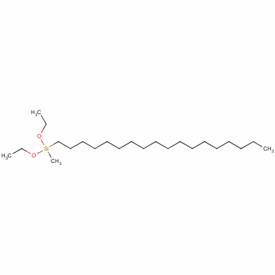 正十八烷基甲基二乙氧基硅烷分子式结构图