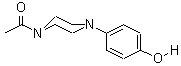 1-乙酰基-4-(4-羟基苯基)哌嗪分子式结构图