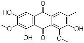 橙黄决明素分子式结构图