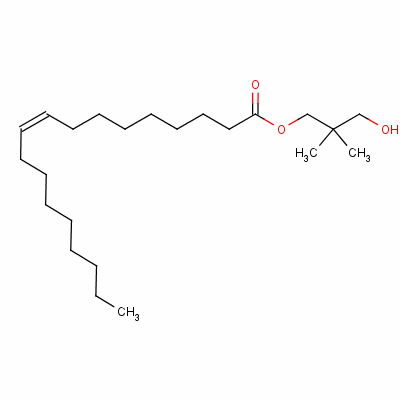 9-十八碳烯酸（Z）-与2,2-二甲基-1,3-丙二醇的酯分子式结构图