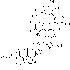 七叶皂苷分子式结构图