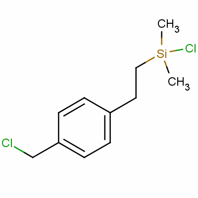 氯甲基苯乙基二甲基氯硅烷分子式结构图