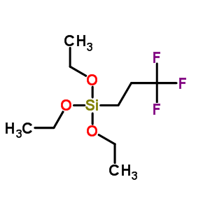 3,3,3-三氟丙基三乙氧基硅烷分子式结构图