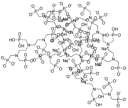 二亚乙基三胺五亚甲基膦酸七钠盐分子式结构图
