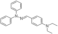 4-二乙氨基苯甲醛-N,N-二苯腙分子式结构图