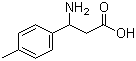 3-氨基-3-(4-甲基苯基)丙酸分子式结构图