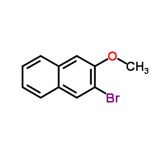 2-溴-3-甲氧基萘分子式结构图