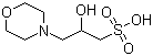  3-吗啉-2-羟基丙磺酸分子式结构图