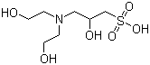 3-双(2-羟乙基)氨基-2-羟基丙磺酸分子式结构图