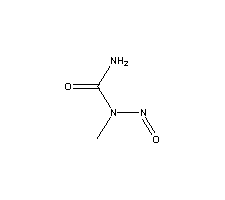 甲基亚硝基脲分子式结构图