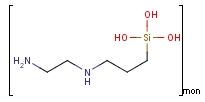 [3-[(2-氨基乙基)氨基]丙基]硅烷三醇均聚物分子式结构图