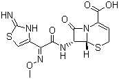 头孢唑肟分子式结构图