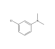 3-氯-N,N-二甲基苯胺分子式结构图