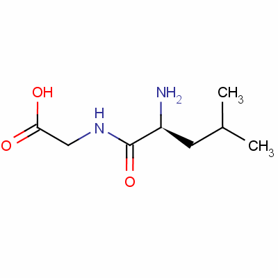 L-亮氨酰甘氨酸分子式结构图