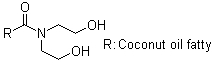 N,N-二(羟基乙基)椰油酰胺分子式结构图