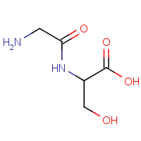 甘氨酰-DL-丝氨酸分子式结构图